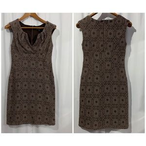 Cynthia Rowley lace overlay dress with roughing